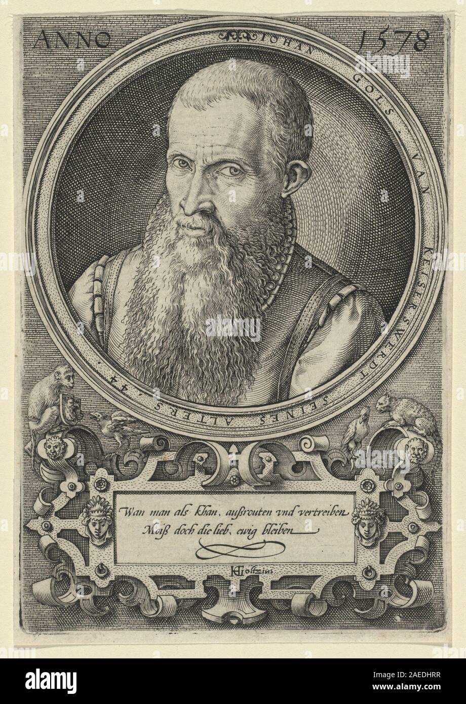 Hendrick Goltzius, Johan Gols (le père de l'artiste), 1578 Johan Gols [le père de l'artiste] ; 40274date Banque D'Images