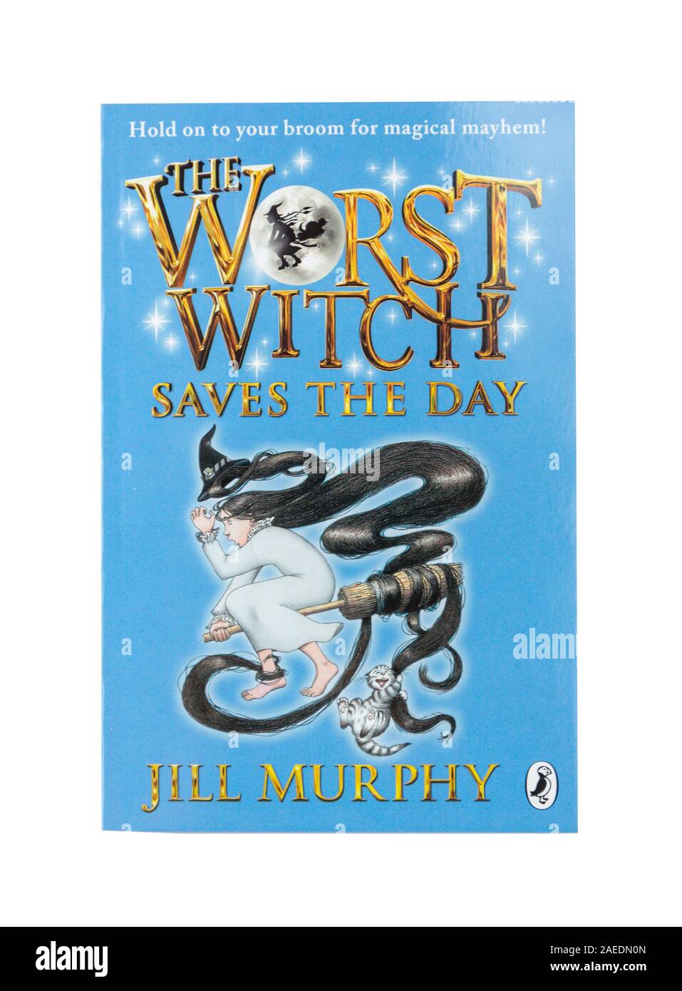 "La pire sorcière enregistre le jour' le livre d'enfants de Jill Murphy, Greater London, Angleterre, Royaume-Uni Banque D'Images