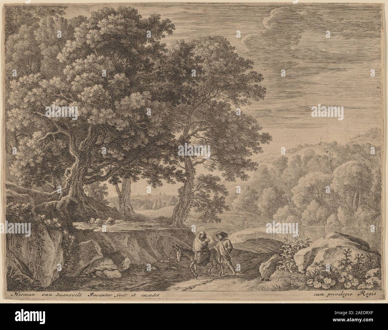 Herman van Swanevelt, Les Petits Anges sur la Colline Les Petits Anges sur la Colline Banque D'Images