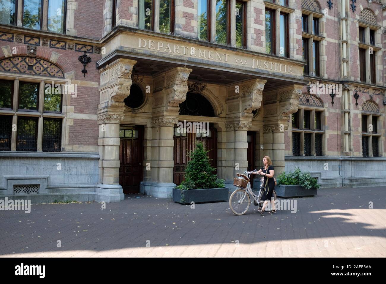 Département Van Justitie - Bâtiment Du Ministère De La Justice, La Haye, Pays-Bas. Banque D'Images