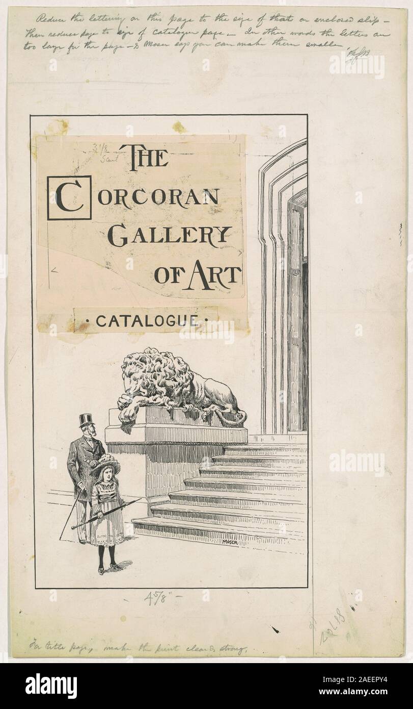 La page de titre de James Henry Moser de 1890-1891 comprend des typographies décoratives, des bordures ornementales et des informations de publication, reflétant les styles de conception de la fin du XIXe siècle. Banque D'Images