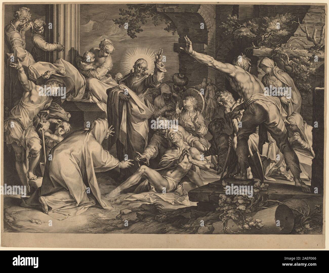 Jan Muller d'après Abraham Bloemaert, la résurrection de Lazare, c 1600 La résurrection de Lazare ; c. 1600 Banque D'Images Jan Muller d'après Abraham Bloemaert, la résurrection de Lazare, c 1600 La résurrection de Lazare ; c. 1600 Banque D'Images