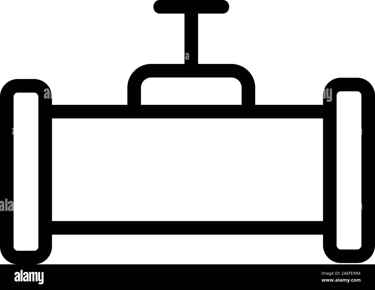 L'icône de l'huile de pipeline Vector. Illustration symbole contour isolé Illustration de Vecteur