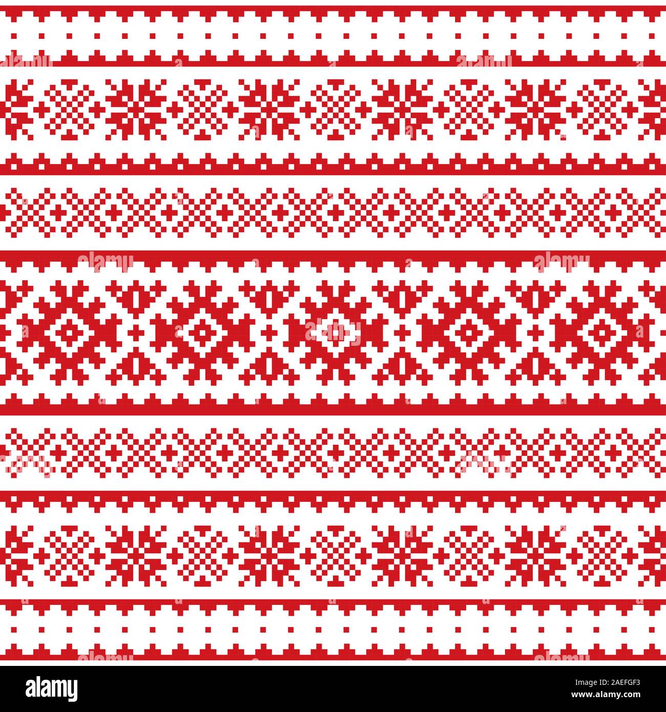 Noël, vecteur d'hiver modèle homogène, les Samis, Laponie folk art design, tricot et broderie traditionnelle Illustration de Vecteur