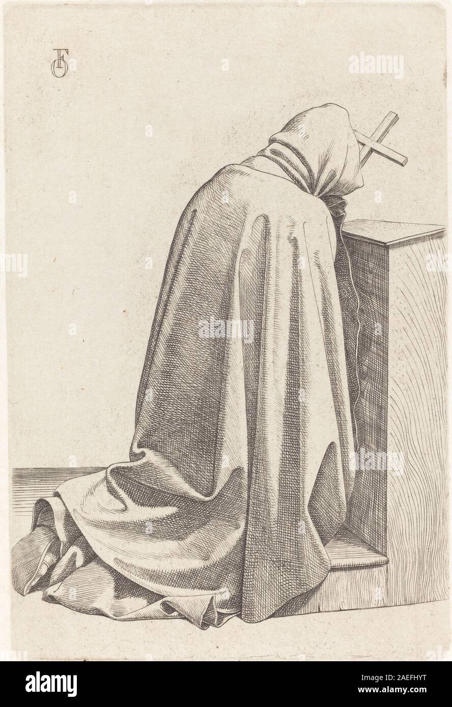Johann Friedrich Overbeck, priant, Monk, 1826 ; Moine priant date 1826 Banque D'Images