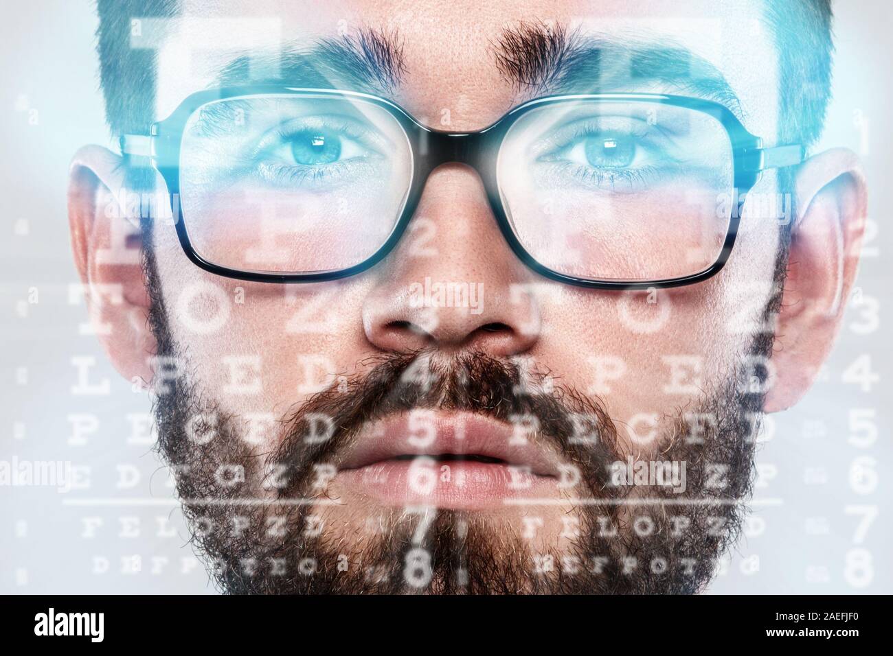 La correction de vision de laser concept Banque D'Images