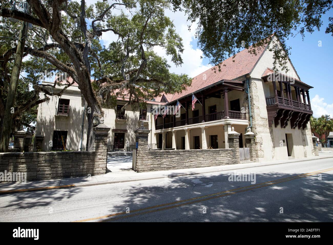 Centre culturel maison des gouverneurs et musée de St Augustine florida usa Banque D'Images