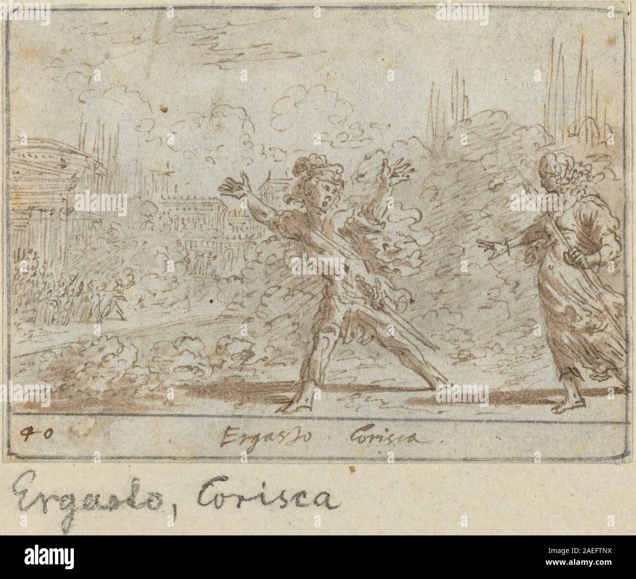 Johann Wilhelm Baur, Ergasto et Corisca, 1640 Ergasto Corisca et date des années 1640 ; Banque D'Images