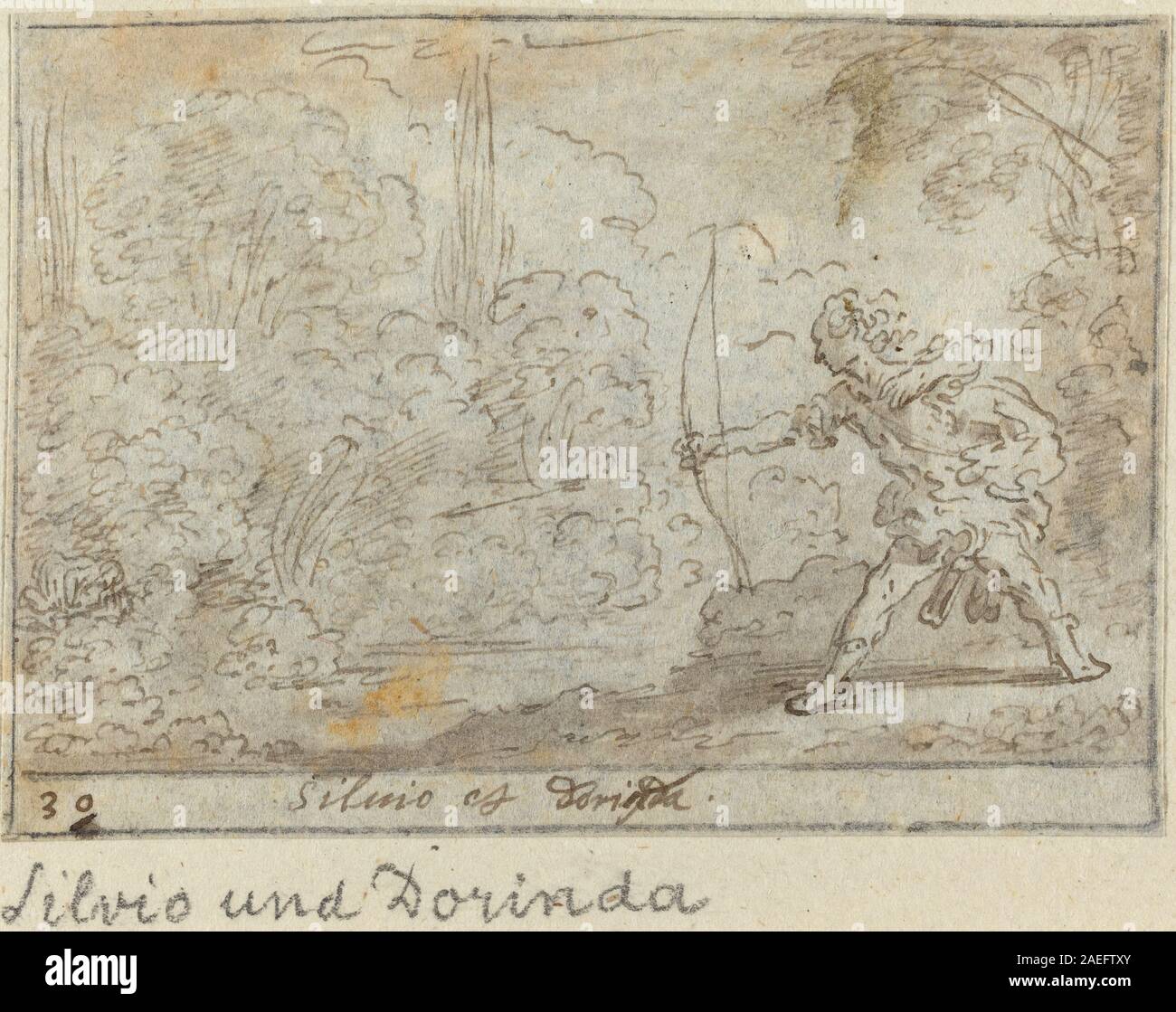 Johann Wilhelm Baur, Silvio et Dorinda, 1640 Silvio et Dorinda ; date des années 1640 Banque D'Images