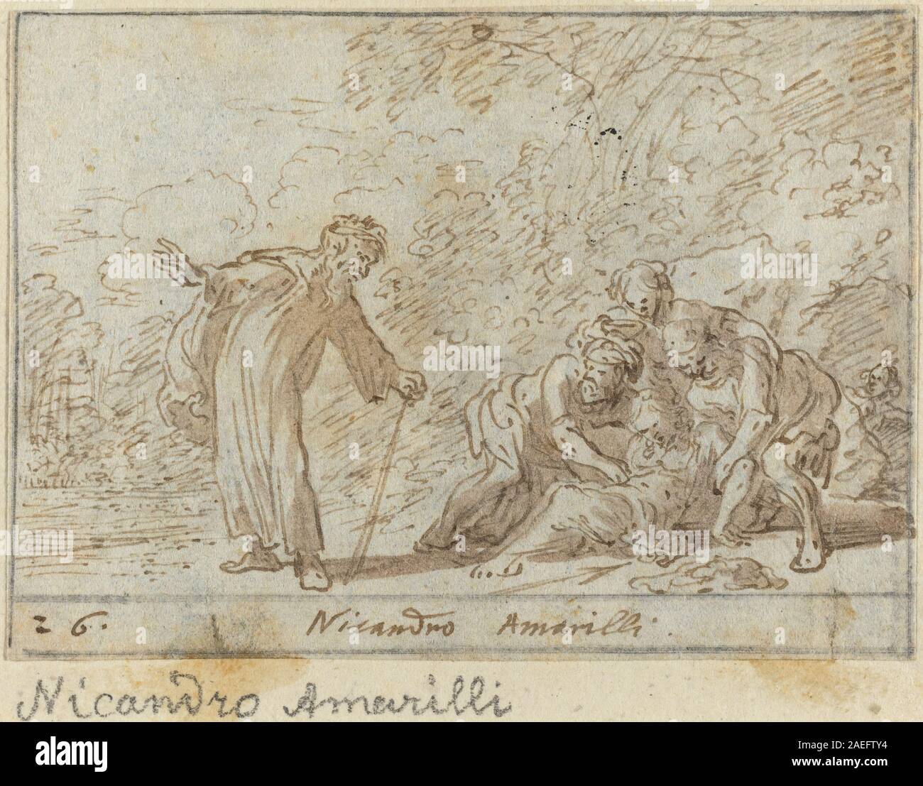 Johann Wilhelm Baur, Nicandro et Amarilli, 1640 Nicandro et Amarilli ; date des années 1640 Banque D'Images