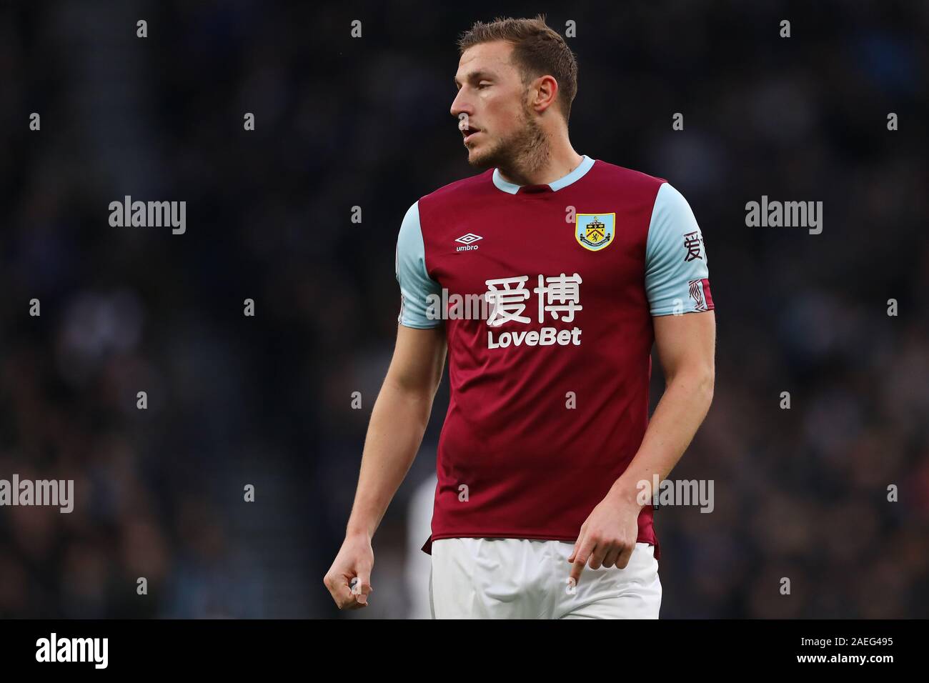 Chris Wood de Burnley - Tottenham Hotspur v Burnley, Premier League, Tottenham Hotspur Stadium, Londres, UK - 7 décembre 2019 Editorial N'utilisez que des restrictions s'appliquent - DataCo Banque D'Images