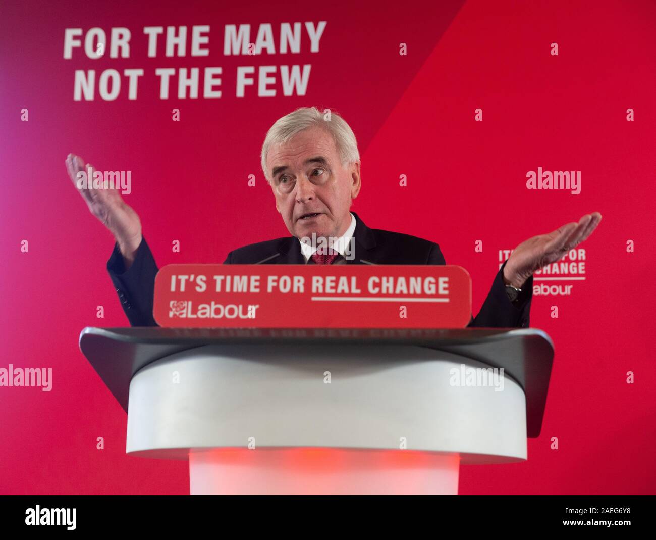 Londres, Royaume-Uni. 9Th Mar, 2019. Le poste, John McDonnell donne un discours sur l'économie. C'est son dernier discours avant les élections générales Crédit : Tommy Londres/Alamy Live News Banque D'Images