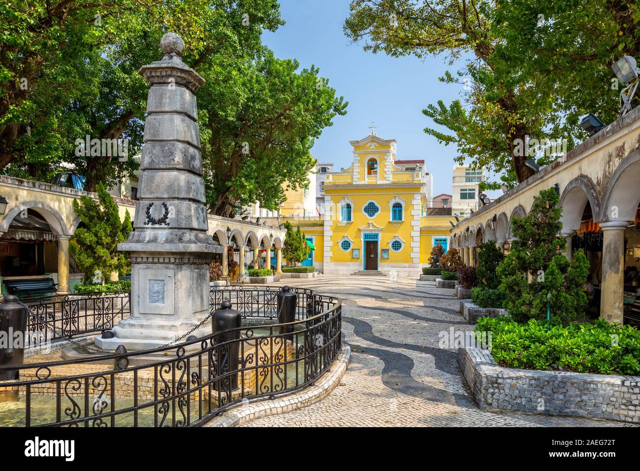 Chapelle de saint François Xavier à Macao, Chine Banque D'Images