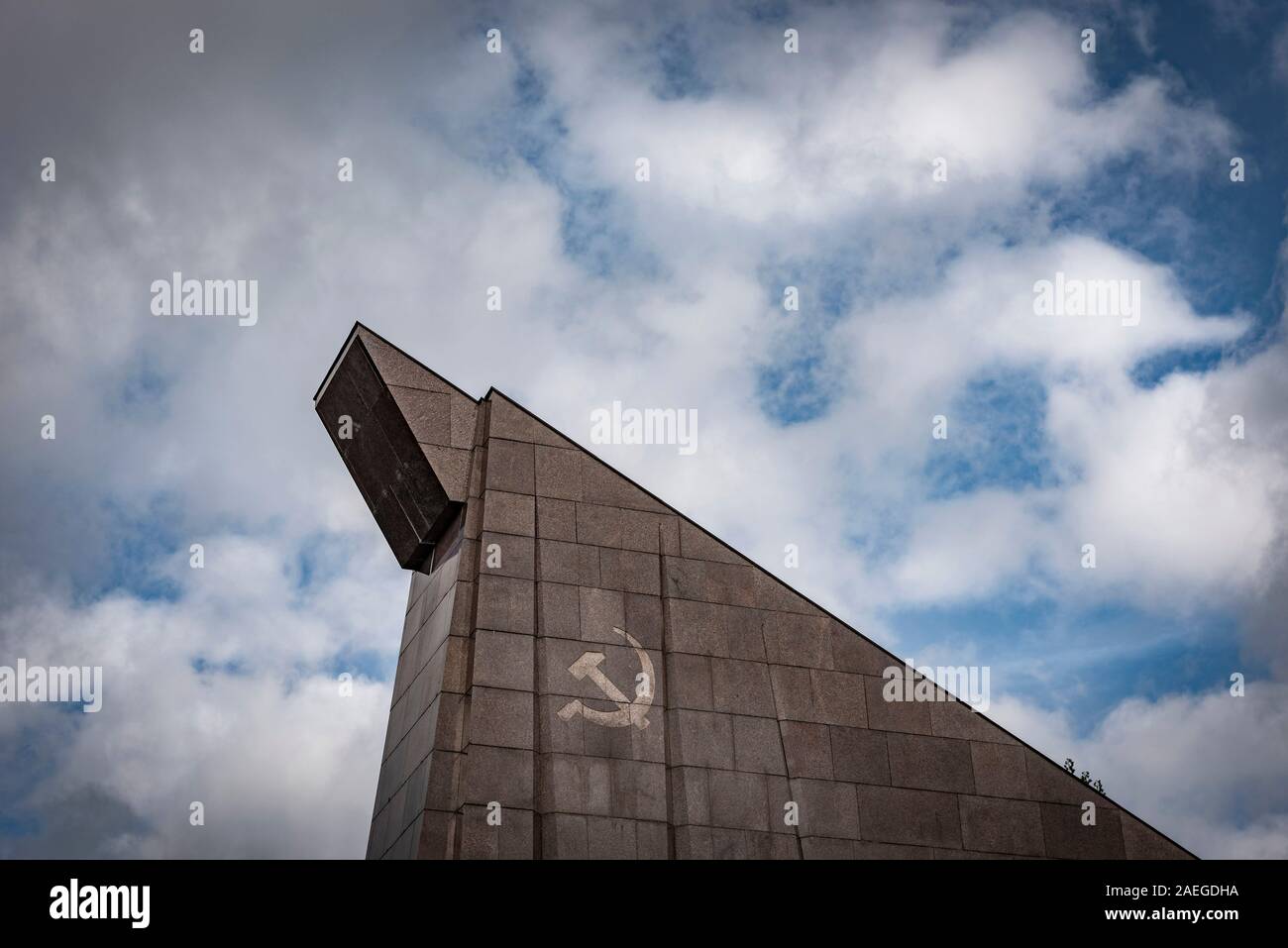 La guerre soviétique dans le monument et le cimetière Parc de Treptow, Berlin, Allemagne de l'Est Banque D'Images