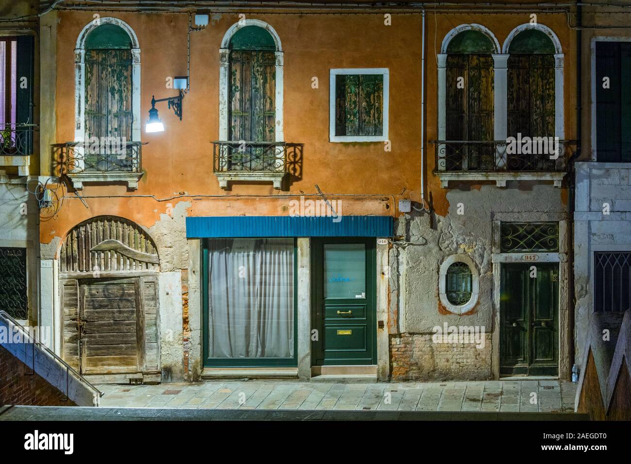 Venise, Italie - 30 Sep 2018 : parcelle abandonnée à Venise Banque D'Images