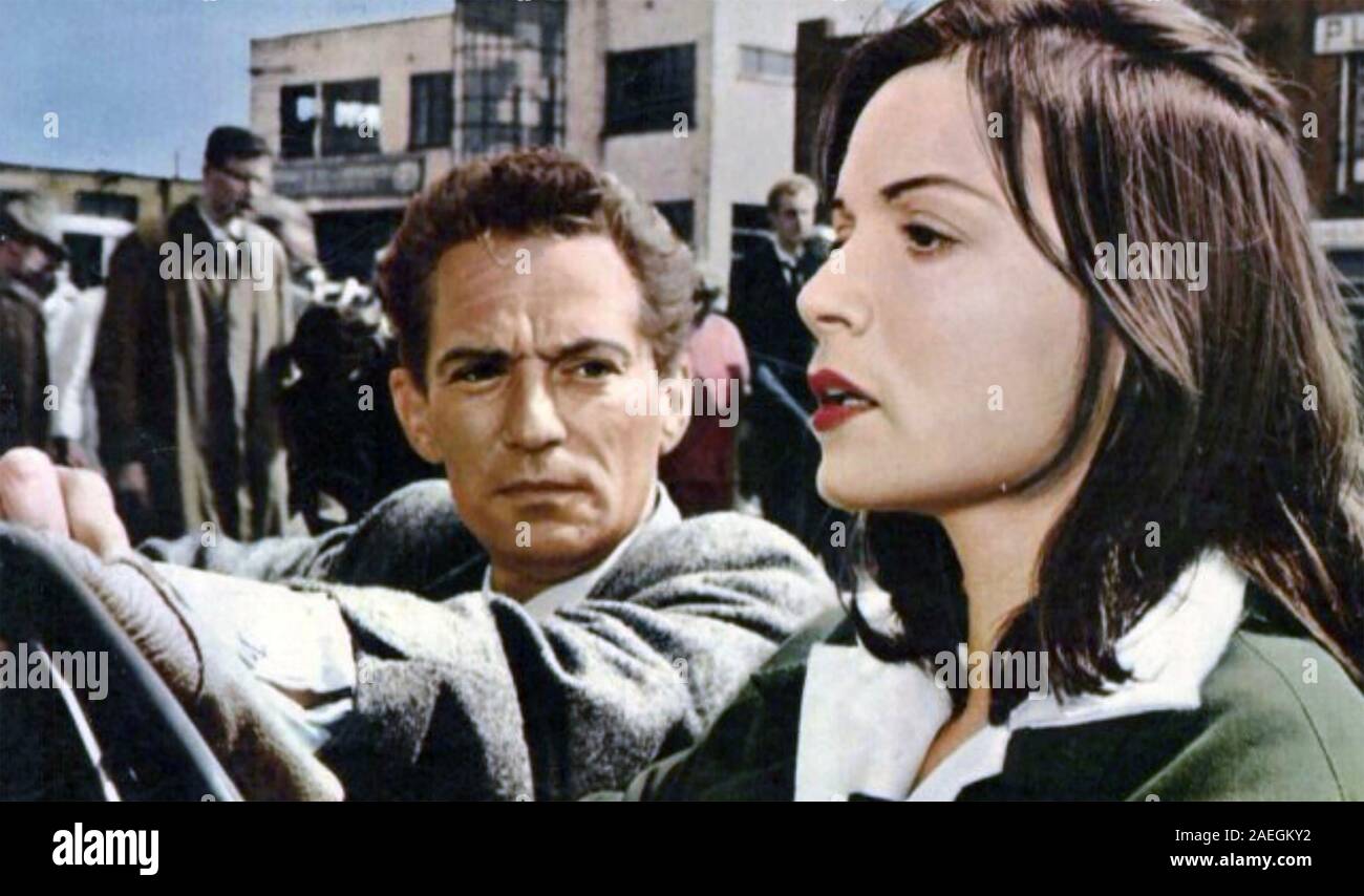AMSTERDAM 1959 Opération 20th Century Fox Film avec Peter Finch et Eva Bartok Banque D'Images