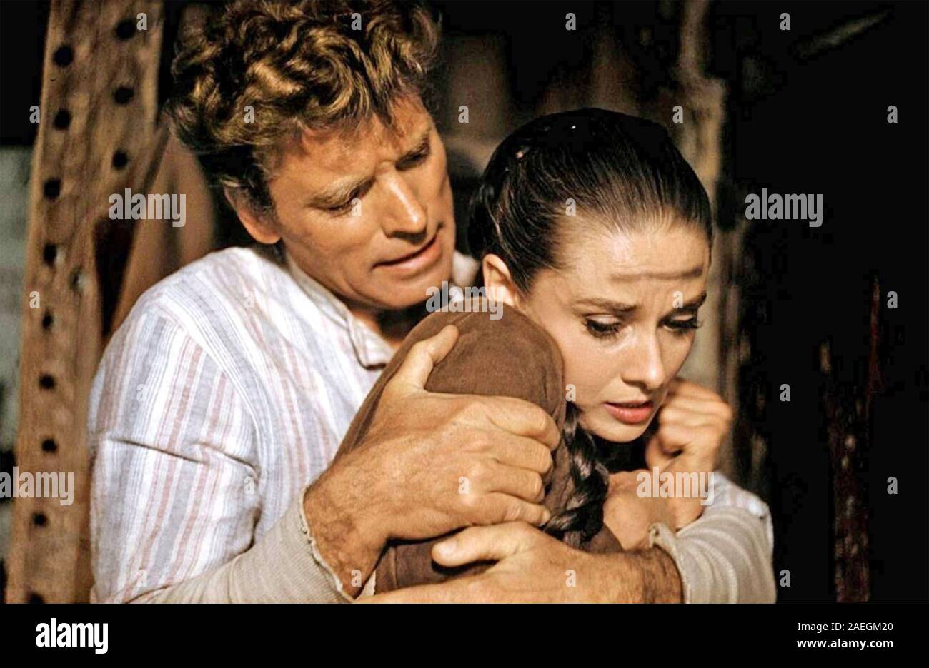 THE UNFORGIVEN 1960 United Artists film avec Audrey Hepburn et Burt Lancaster Banque D'Images