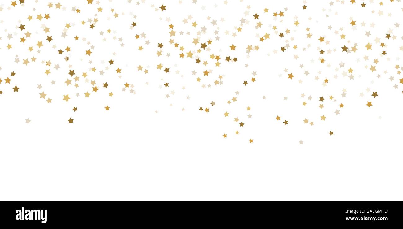 Fichier vectoriel EPS 10 montrant une chute de neige confetti stars de fond pour la période de noël or couleur pour Noël et la nouvelle année concepts Illustration de Vecteur