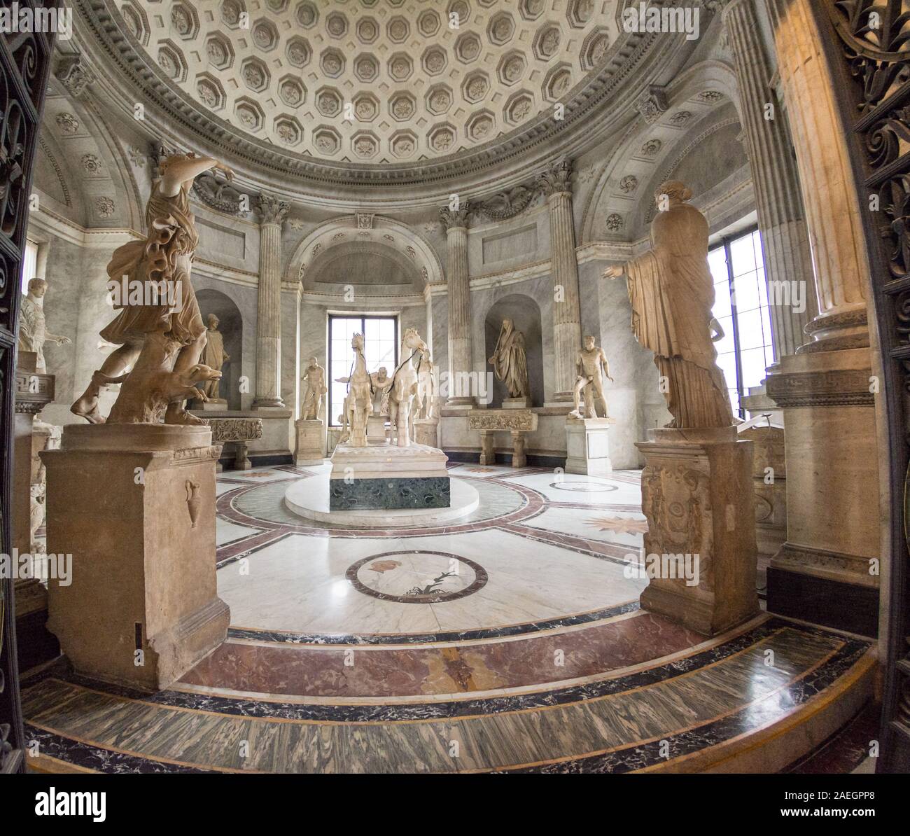 Rome, Italie - Oct 06, 2018 : La Biga Hall a été construit conformément à la conception de l'architecte Giuseppe Camporese, commandé par le Pape Pie VI (1786-17 Banque D'Images