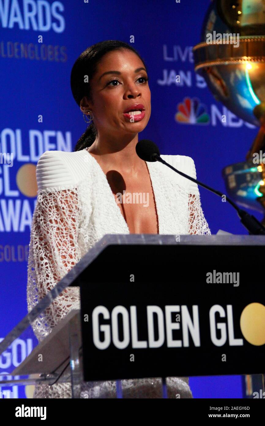 Los Angeles, CA - 09 DÉCEMBRE : Susan Kelechi Watson assiste à la 77e assemblée annuelle Golden Globe Awards au Beverly Hilton annonce sur Décembre 09, 2019 à Beverly Hills, Californie. Photo : CraSH/imageSPACE/MediaPunch Banque D'Images