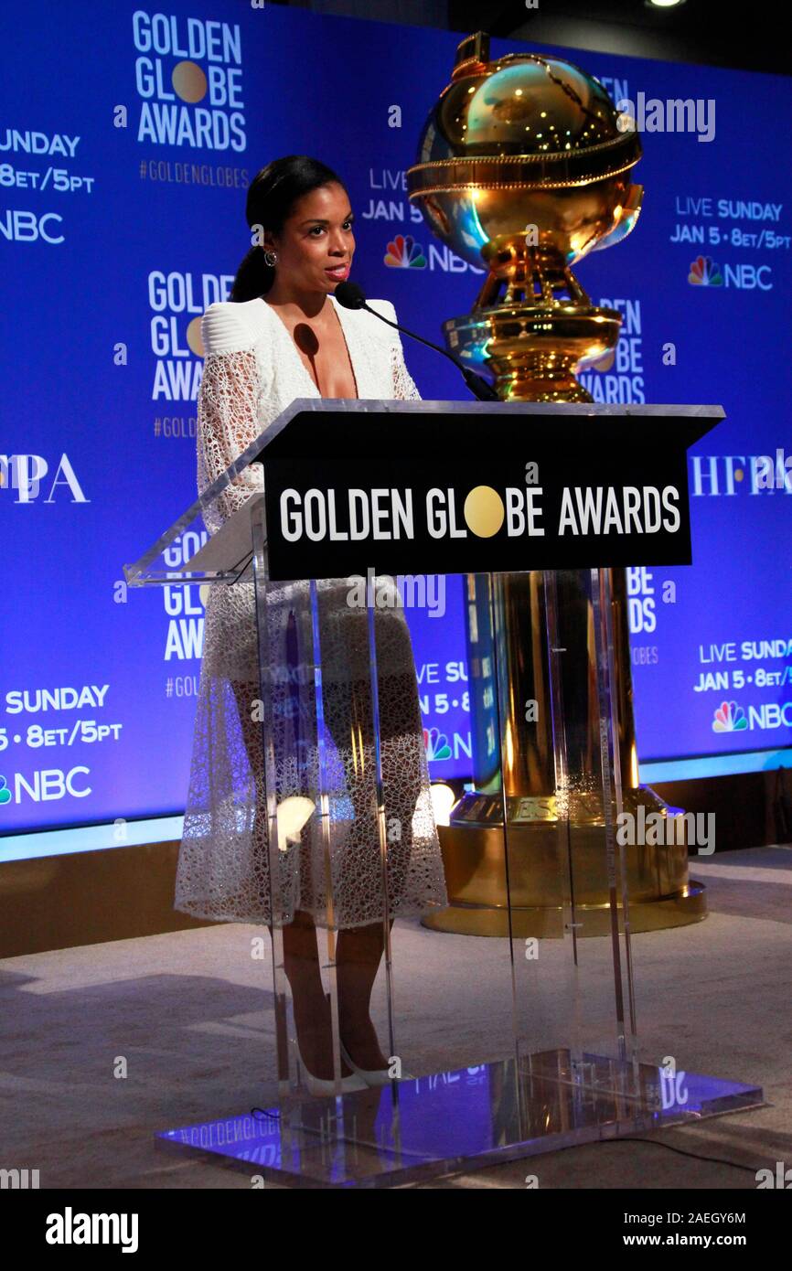 Los Angeles, CA - 09 DÉCEMBRE : Susan Kelechi Watson assiste à la 77e assemblée annuelle Golden Globe Awards au Beverly Hilton annonce sur Décembre 09, 2019 à Beverly Hills, Californie. Photo : CraSH/imageSPACE/MediaPunch Banque D'Images