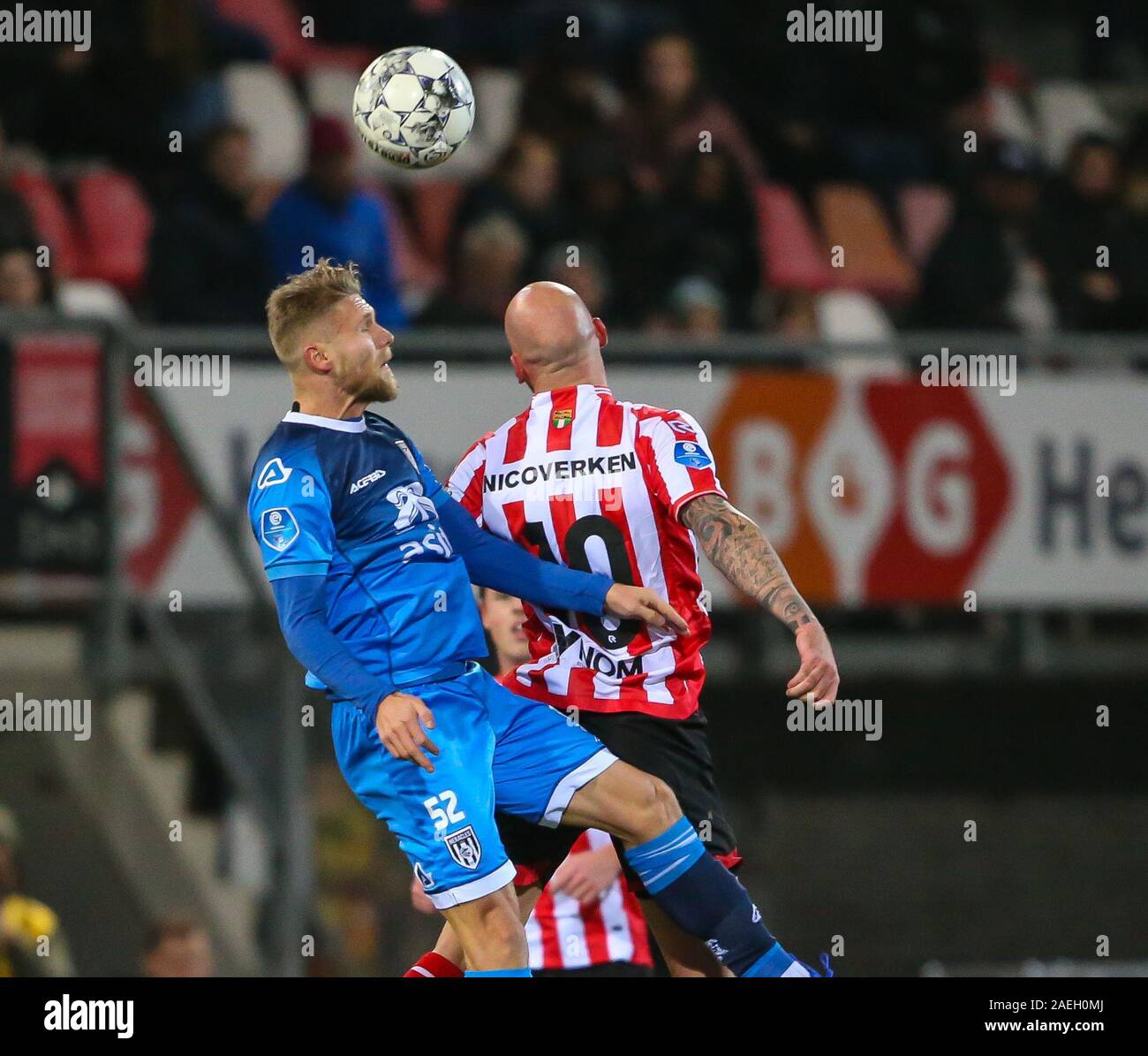 ROTTERDAM - Sparta - Heracles , Football , Saison 2019/2020 Eredivisie , stade , Sparte het Kasteel , 8 -12-2019 , Heracles Almelo dvd Alexander Merkel, Sparta Rotterdam dvd Bryan Smeets Banque D'Images