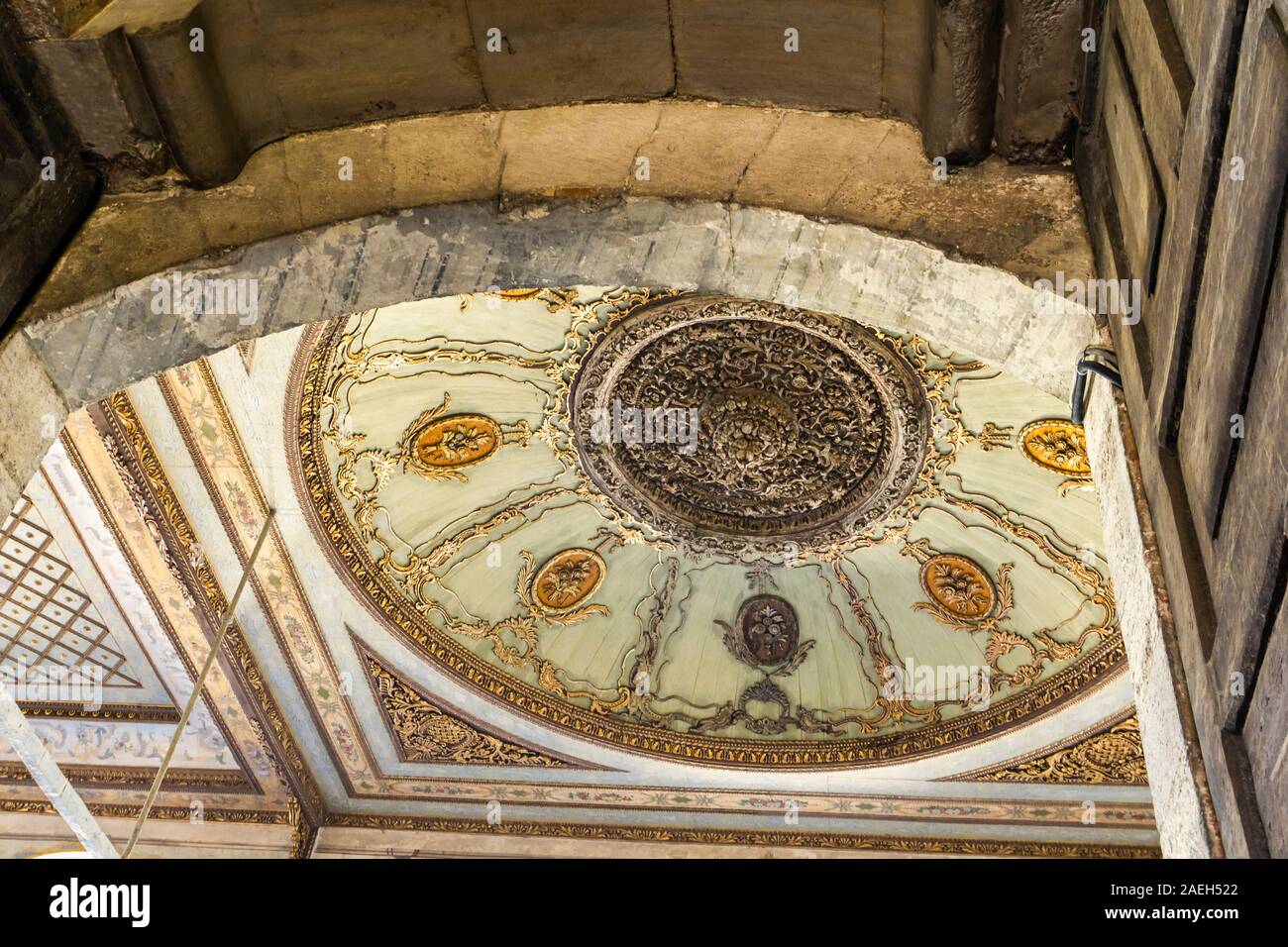 Dôme de la porte de salut au Palais de Topkapi à Istanbul, Turquie Banque D'Images