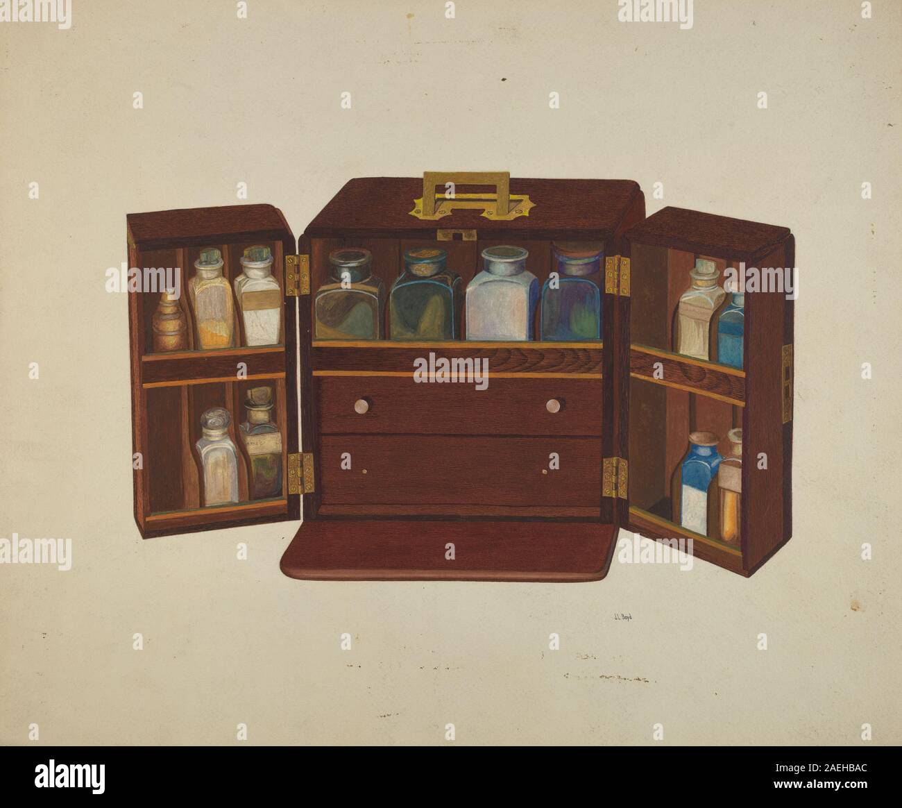 Boyd, Joseph L'armoire à pharmacie, c 1940 ; c. 1940 Banque D'Images