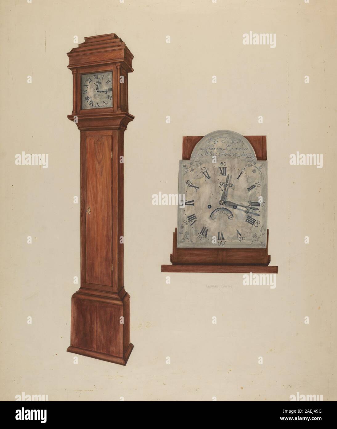 Leonard Battee, horloge, c 1939 Réveil ; c. 1939 Banque D'Images