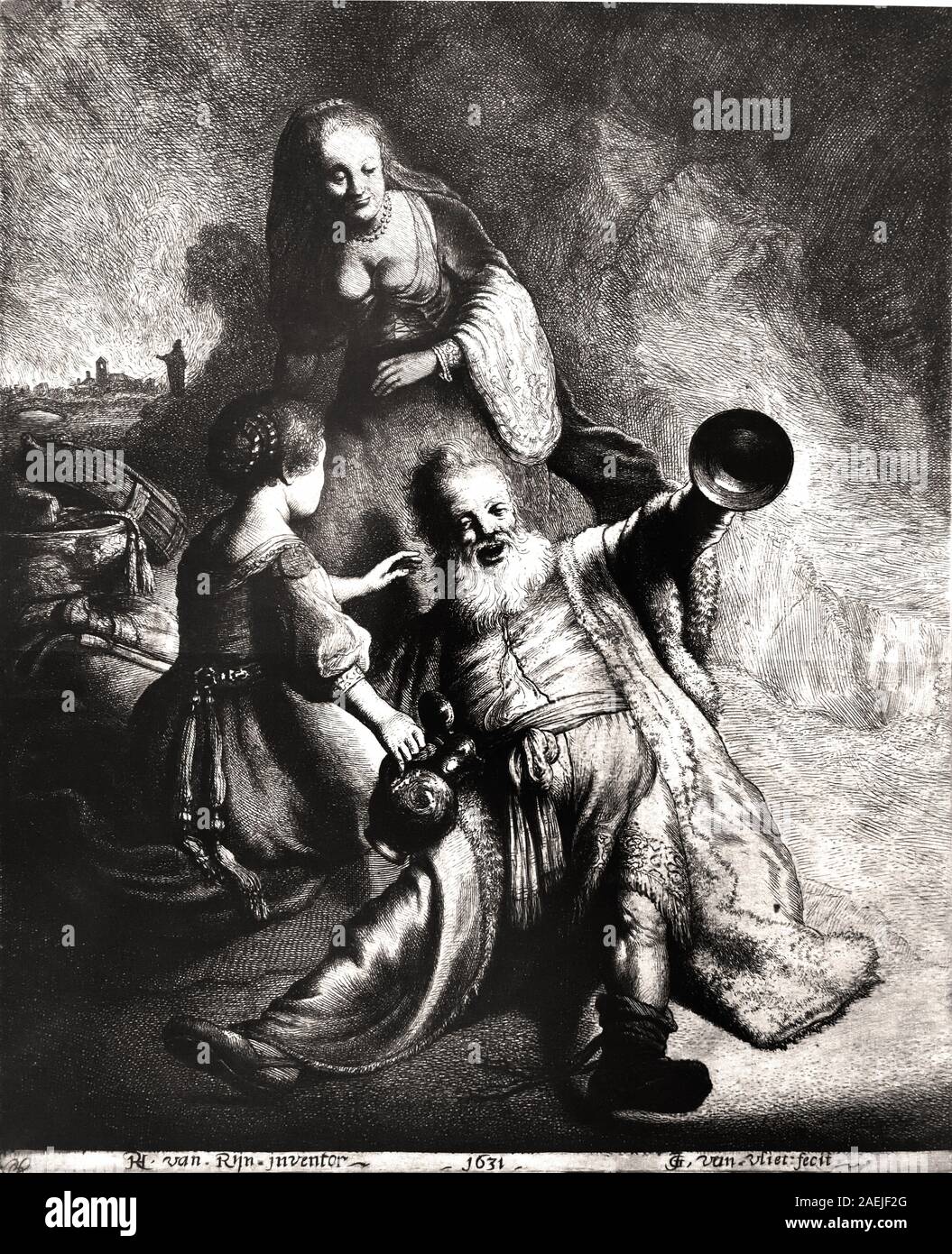 Lot et ses filles 1631 par Jan Gillisz van Vliet (1605 - 1668) Rembrandt Harmenszoon van Rijn 1606-1669 Néerlandais, les Pays-Bas, la Hollande, Banque D'Images Lot et ses filles 1631 par Jan Gillisz van Vliet (1605 - 1668) Rembrandt Harmenszoon van Rijn 1606-1669 Néerlandais, les Pays-Bas, la Hollande, Banque D'Images
