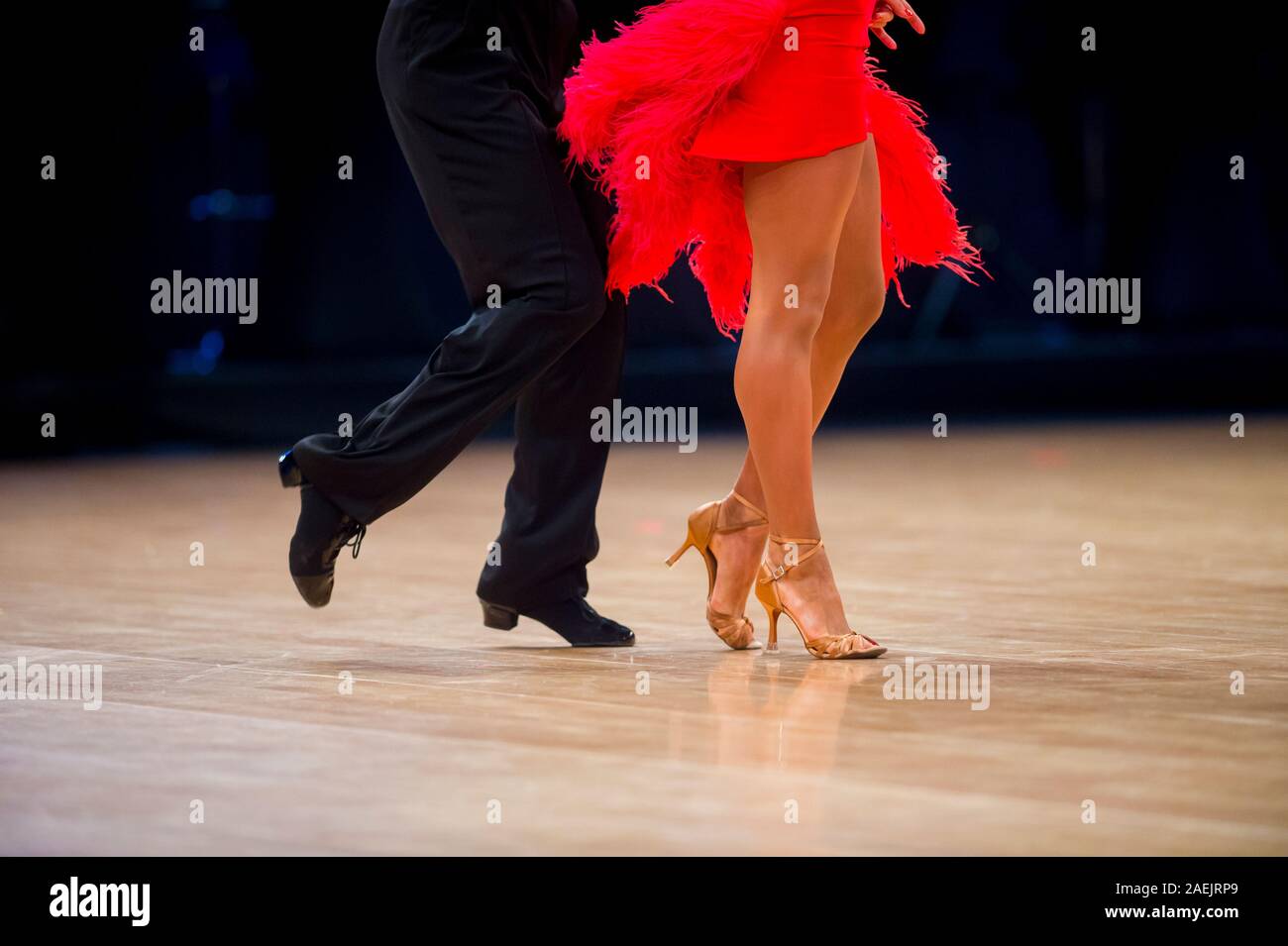 La femme et l'homme latino danse danseur international Banque D'Images