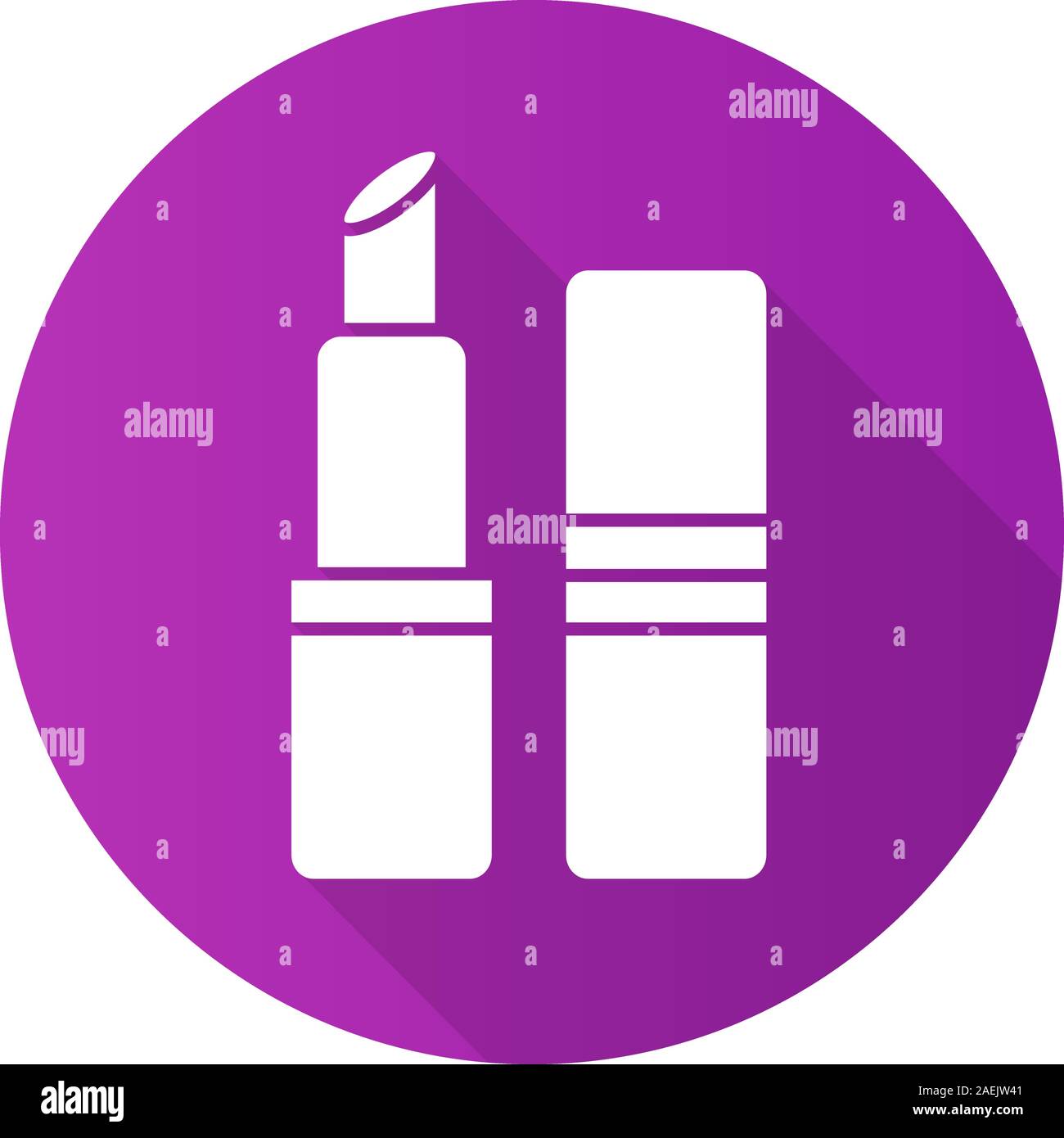 Design plat rouge à lèvres ombre portée de l'icône de glyphe. Silhouette Vector illustration Illustration de Vecteur