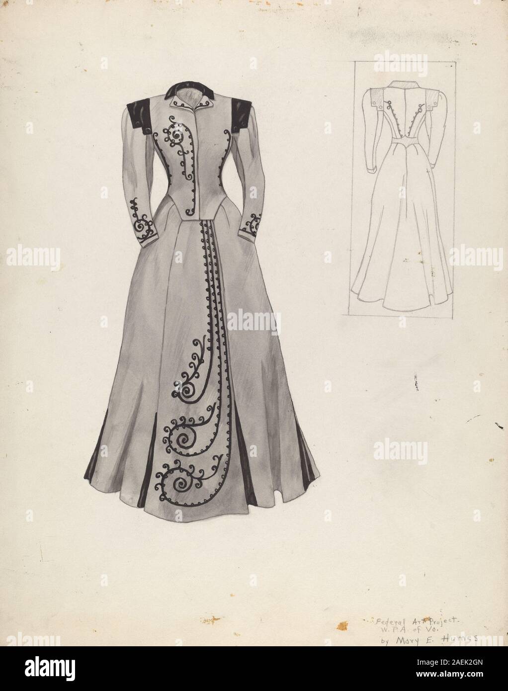 Mary E Humes, poursuite (costumes), c 1937 Costume (Costume) ; années 1937 date Banque D'Images