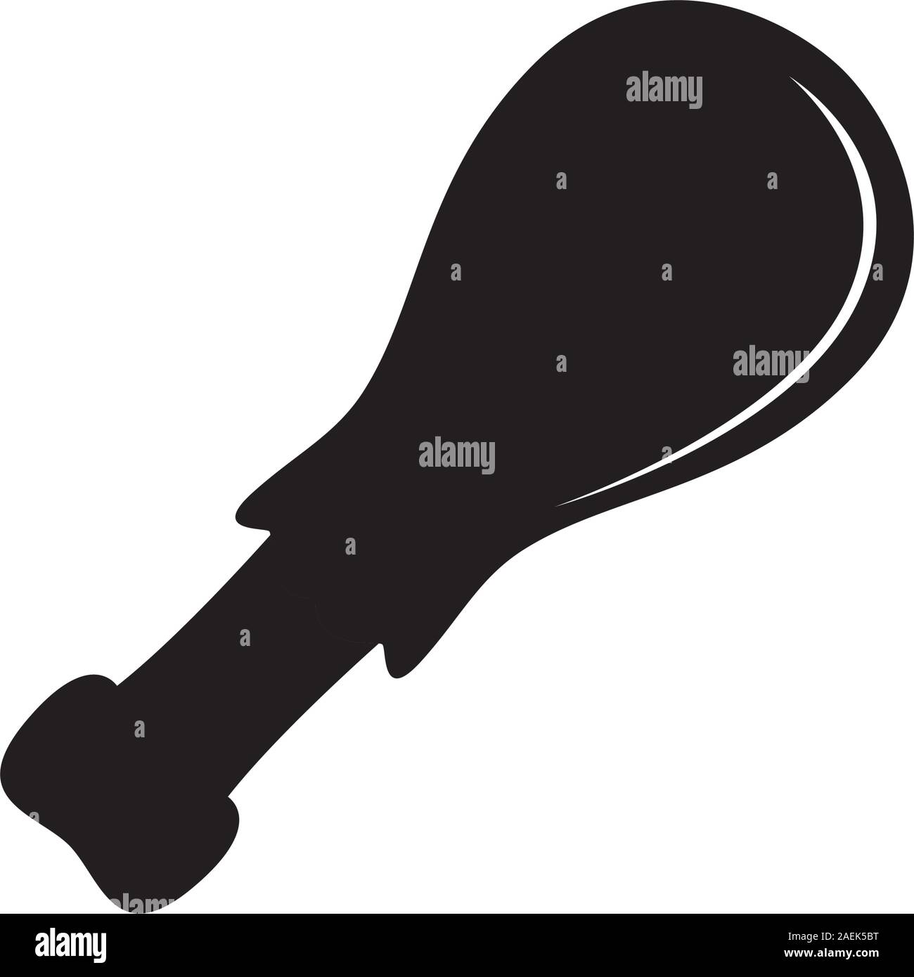 Silhouette d'un dindon rôti. Dîner de Thanksgiving - Vector illustration Illustration de Vecteur