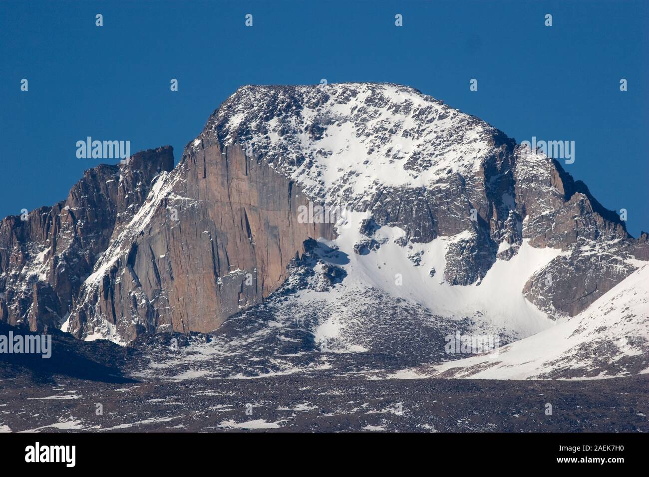 La longue crête, Rocky Mountain National Park, CO Banque D'Images