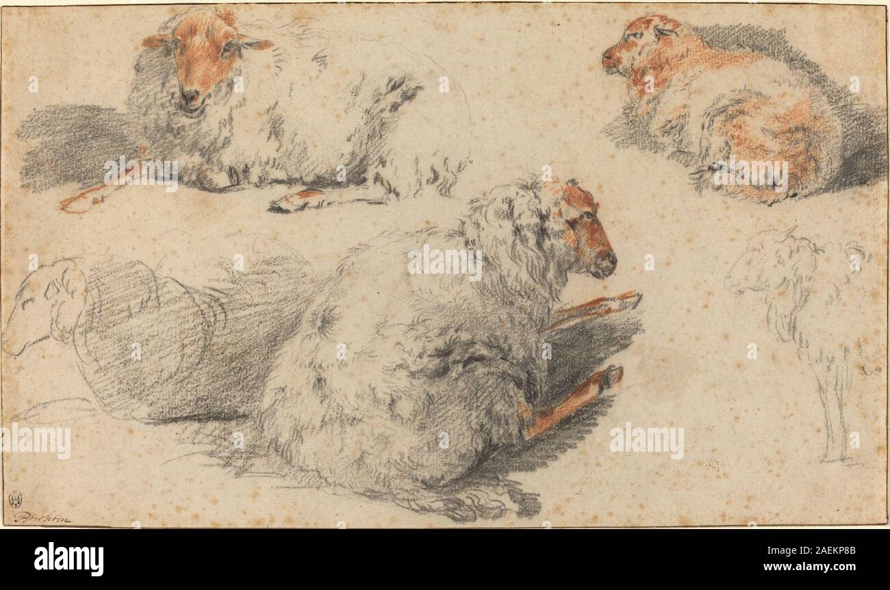 Nicolaes Pietersz Berchem, Moutons Moutons Banque D'Images