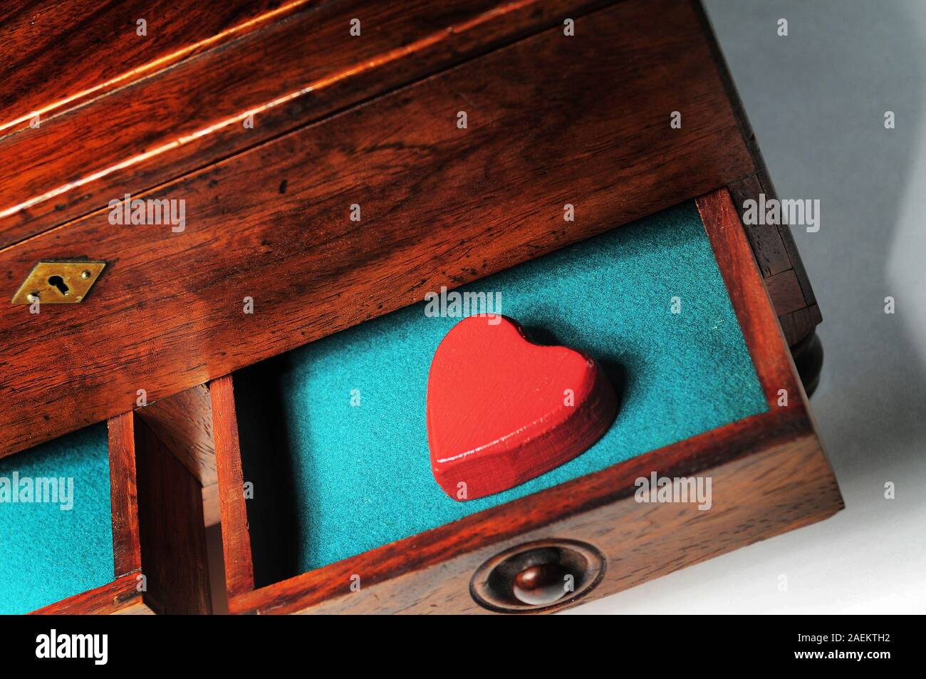 Un coeur rouge Banque D'Images