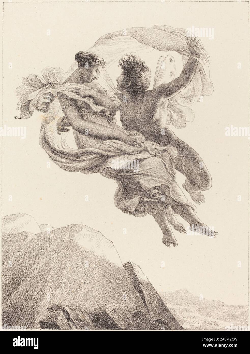 Statuette Reproduction 'Zéphyr Et Psyché' En Résine Blanche - Décoration D'intérieur - Neuf