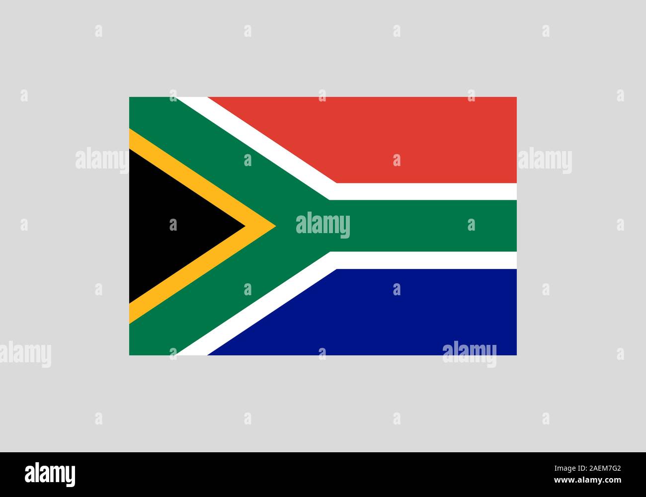 Drapeau de l'Afrique du Sud. Drapeau national. Vector illustration. Illustration de Vecteur