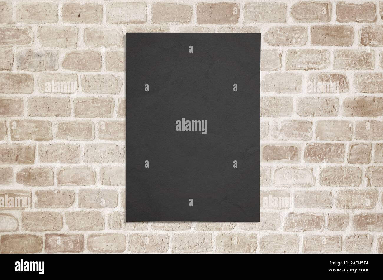 Noir blanc poster papier collé sur le mur immersive Banque D'Images