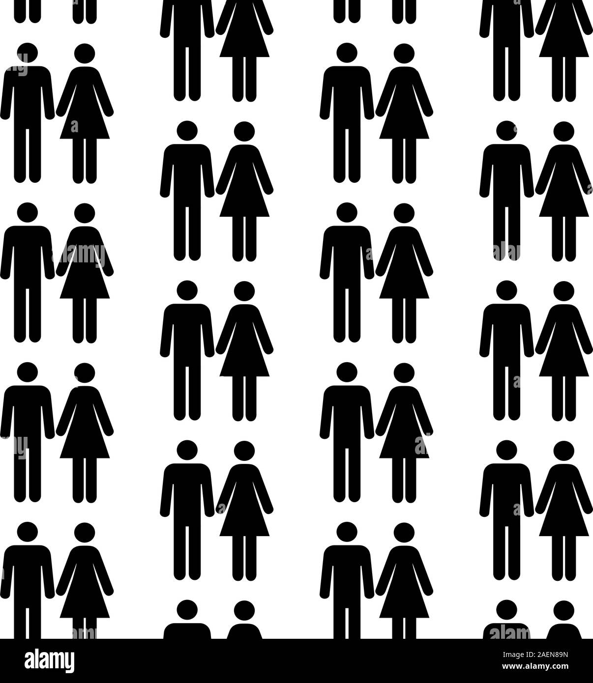 Modèle transparent avec des silhouettes de la personne de couleur différente.(peut être répétée et l'échelle dans tout format) Illustration de Vecteur