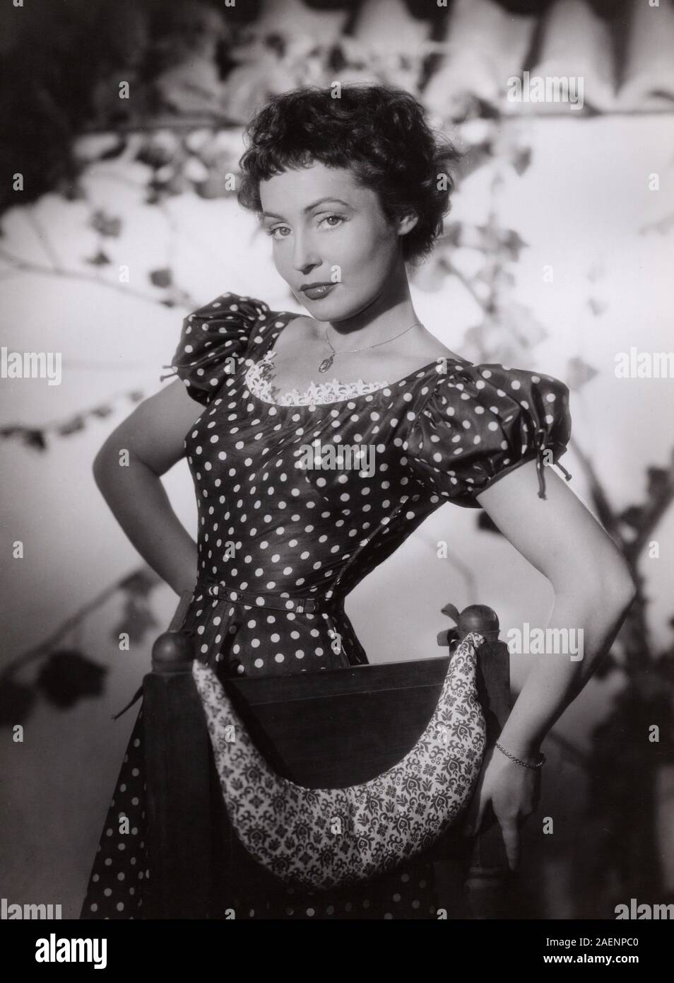 Hannelore Schroth, deutsche Schauspielerin, Deutschland frühe 1950er Jahre. L'actrice allemande Hannelore Schroth, Allemagne au début des années 50. Banque D'Images