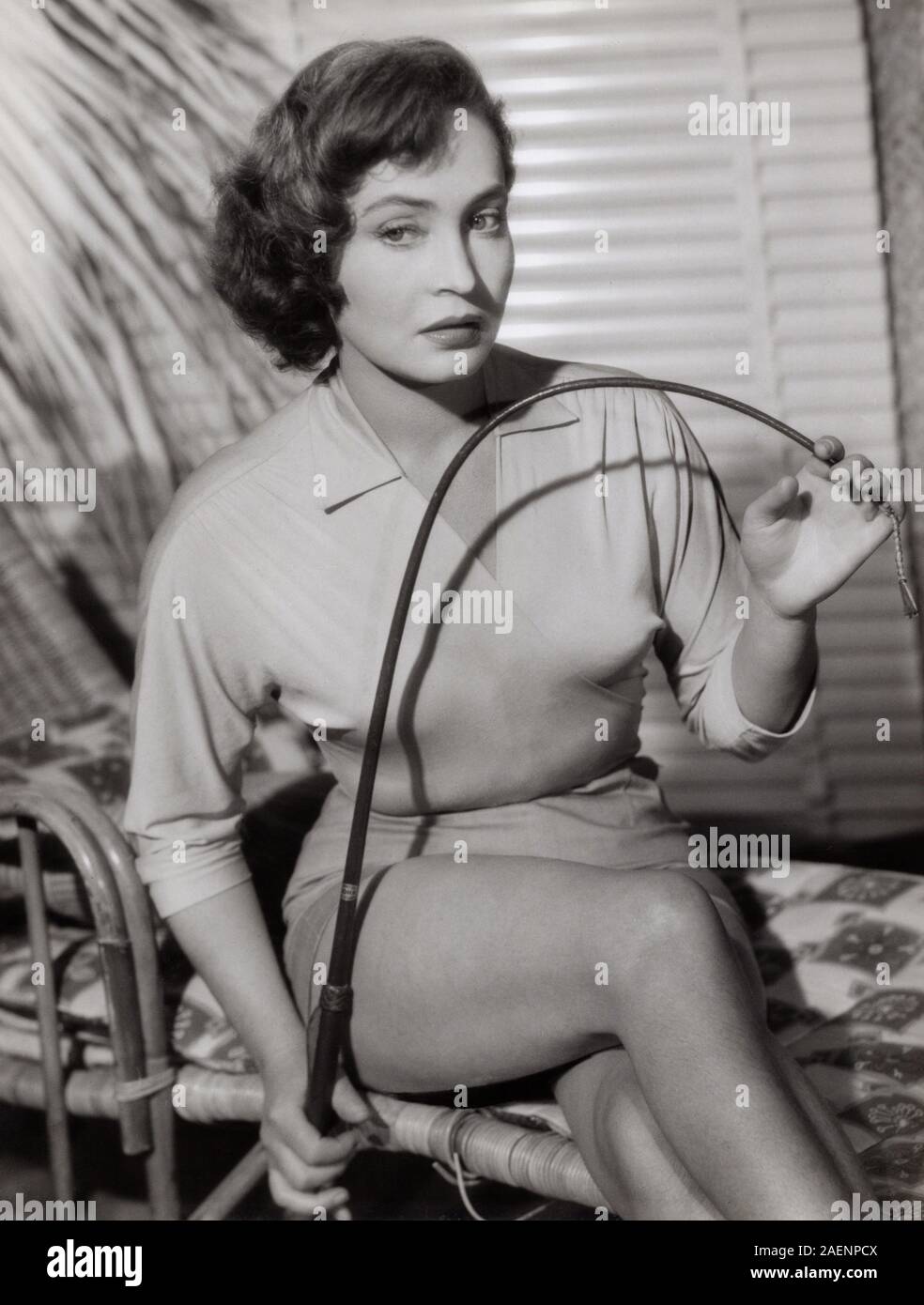 Hannelore Schroth, deutsche Schauspielerin, Deutschland frühe 1950er Jahre. L'actrice allemande Hannelore Schroth, Allemagne au début des années 50. Banque D'Images