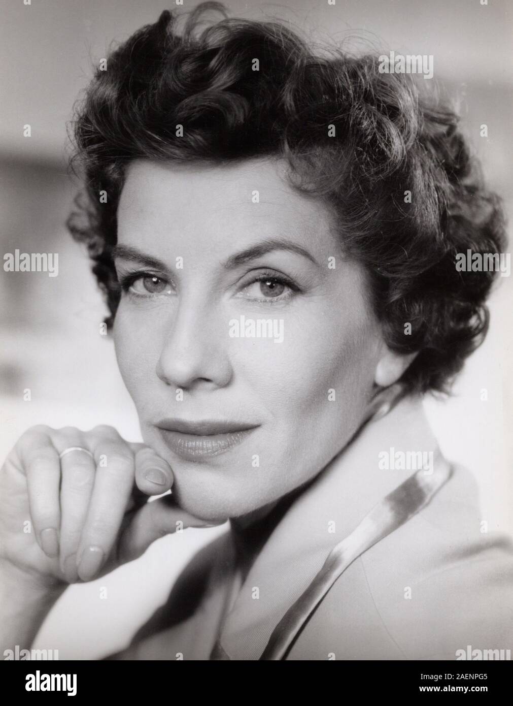 Adelheid Seeck, deutsche Schauspielerin, Deutschland Ende 1950er Jahre. L'actrice allemande Adelheid Seeck, Allemagne fin des années 50. Banque D'Images