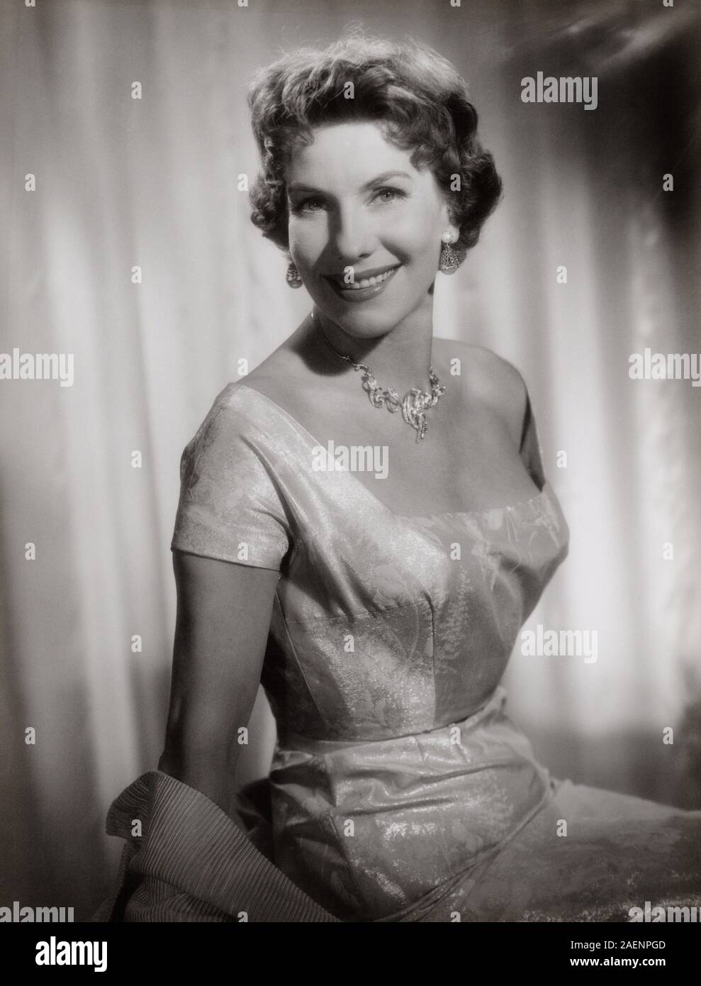 Adelheid Seeck, deutsche Schauspielerin, Deutschland Ende 1950er Jahre. L'actrice allemande Adelheid Seeck, Allemagne fin des années 50. Banque D'Images