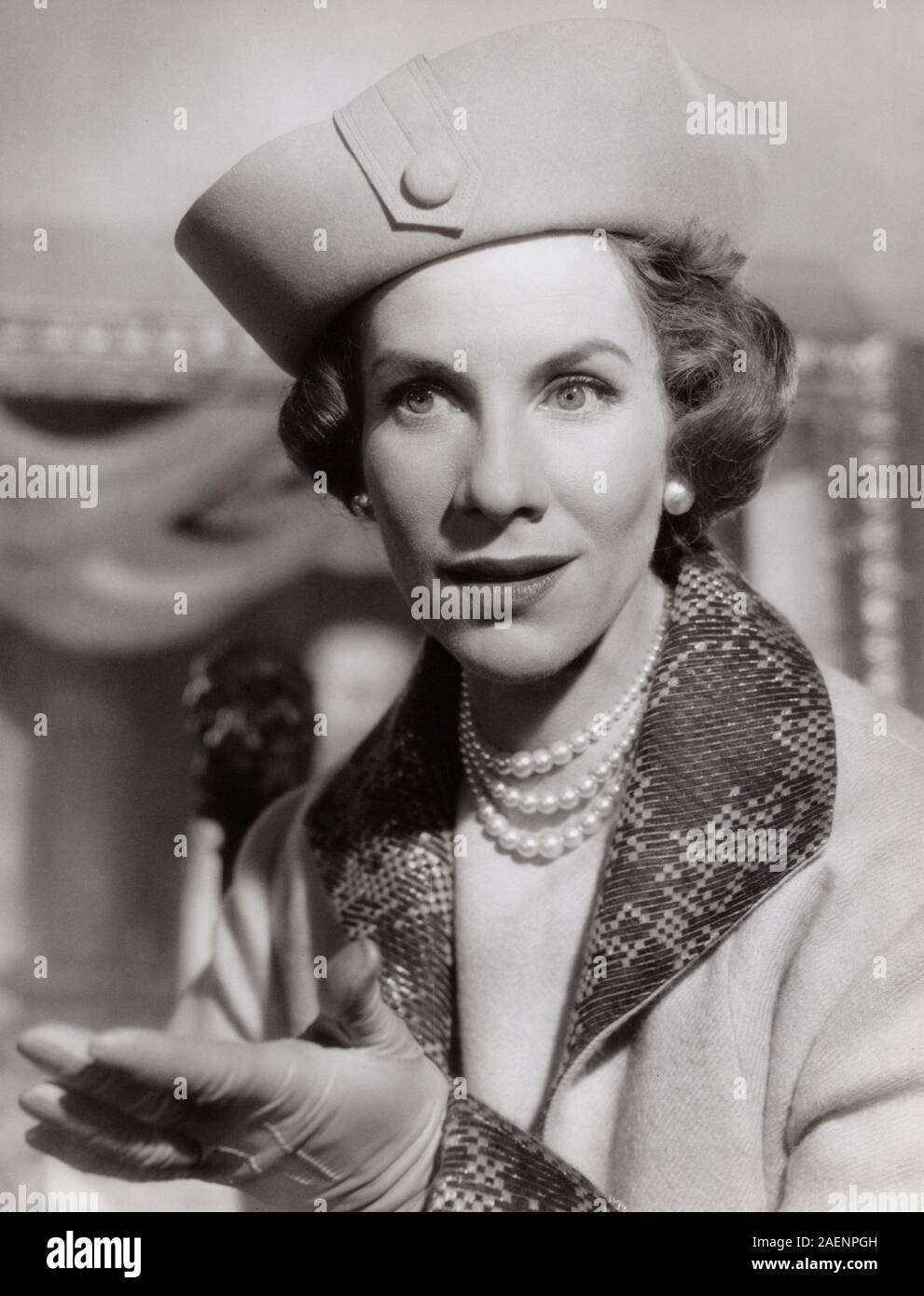 Adelheid Seeck, deutsche Schauspielerin, Deutschland Ende 1950er Jahre. L'actrice allemande Adelheid Seeck, Allemagne fin des années 50. Banque D'Images