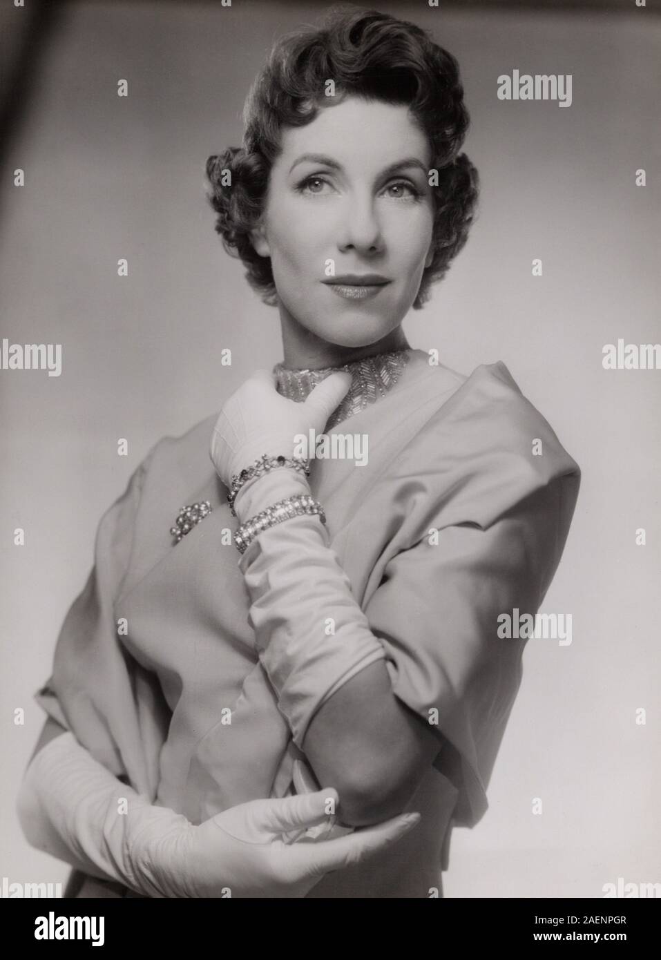 Adelheid Seeck, deutsche Schauspielerin, Deutschland Ende 1950er Jahre. L'actrice allemande Adelheid Seeck, Allemagne fin des années 50. Banque D'Images