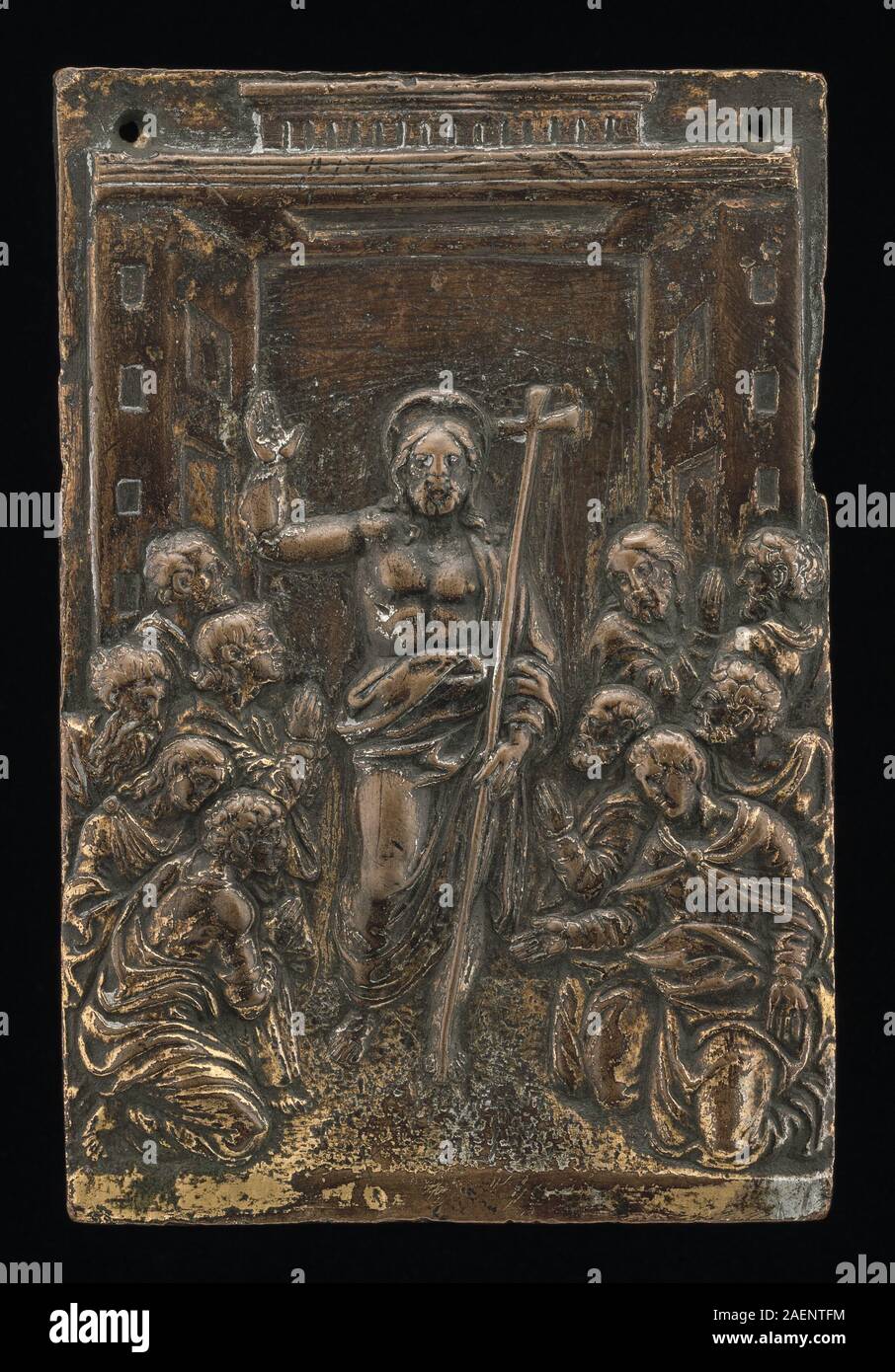 15ème siècle vénitien, apparition du Christ aux Apôtres, 15e siècle, l'apparition du Christ aux Apôtres ; date du 15e siècle Banque D'Images