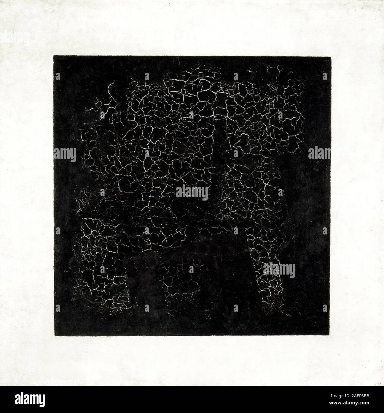 Kazimir Malevitch, carré noir, noir (Suprematic Square), la peinture abstraite, 1915 Banque D'Images