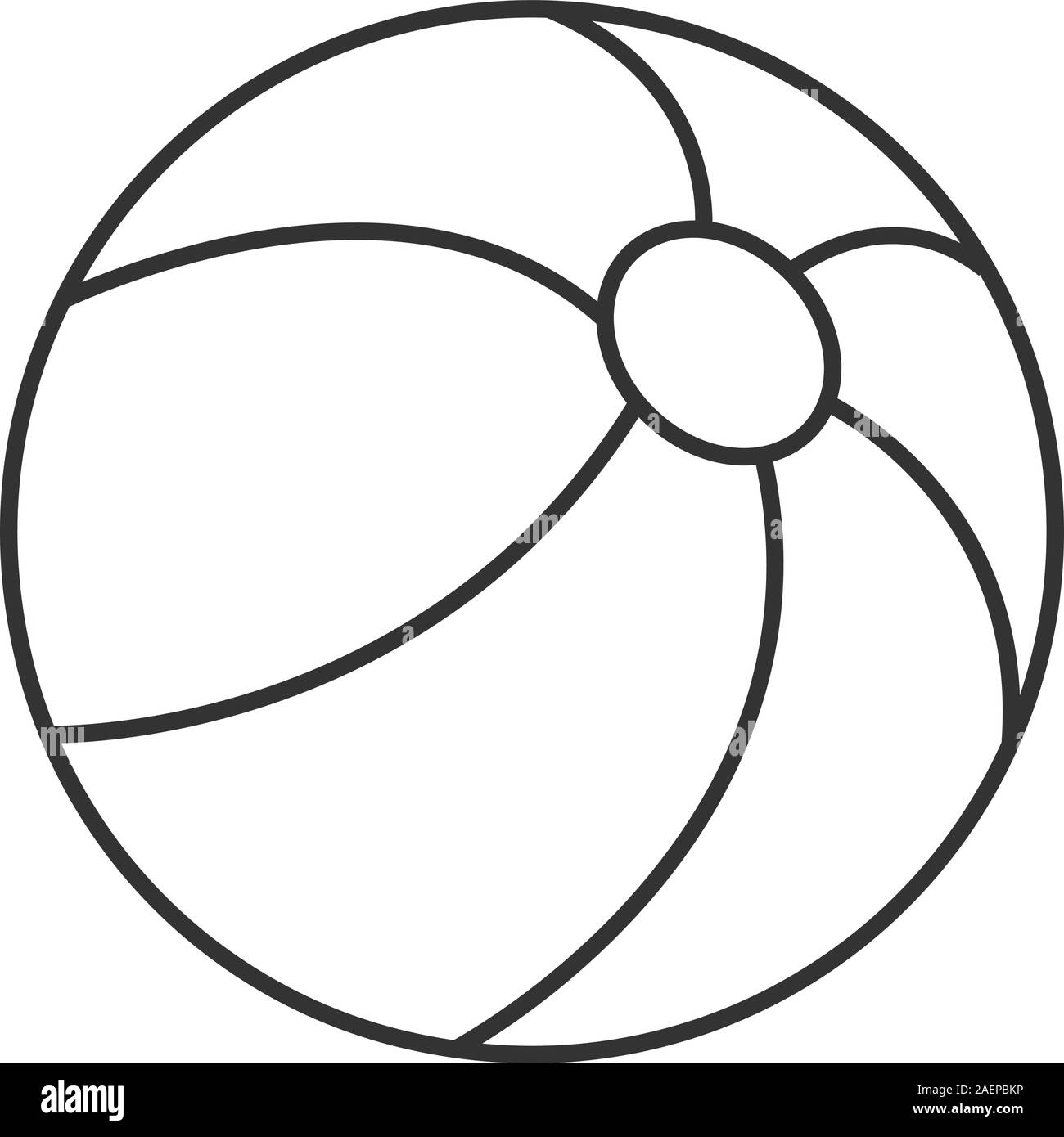 Beach ball icône linéaire. Fine ligne illustration. Symbole de contour.  Dessin vectoriel aperçu isolés Image Vectorielle Stock - Alamy